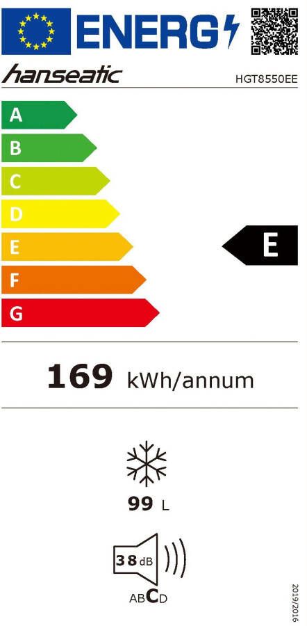 Hanseatic Vrieskist HGT8550EE Snelle vriesfunctie