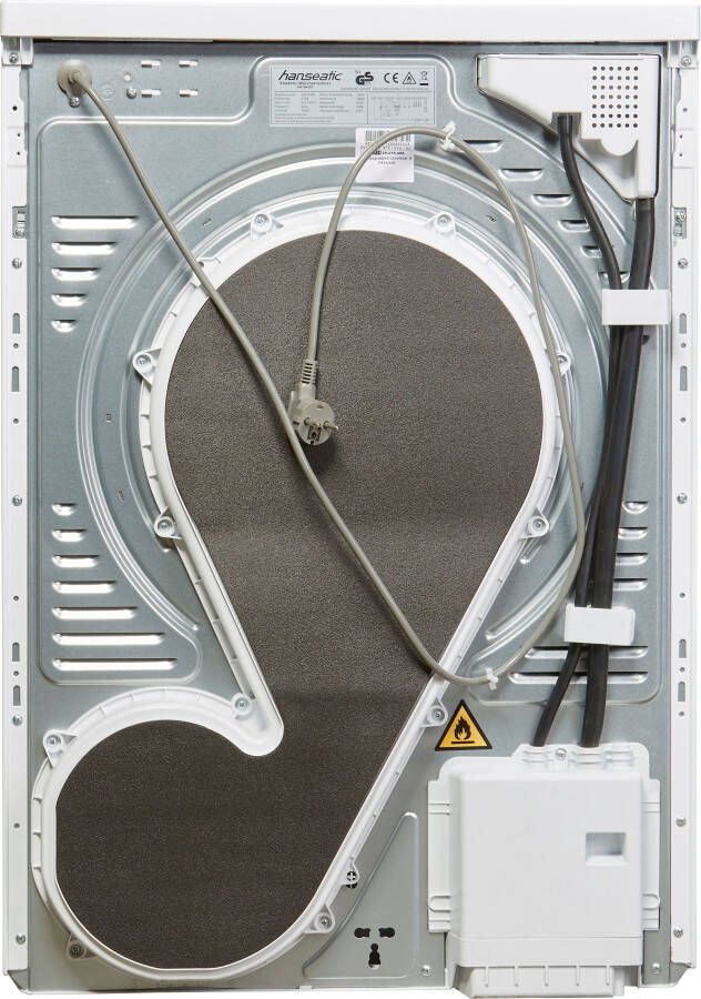 Hanseatic Warmtepompdroger HWT8A3GT 8 kg Anti-kreuk voorprogrammeren starttijd