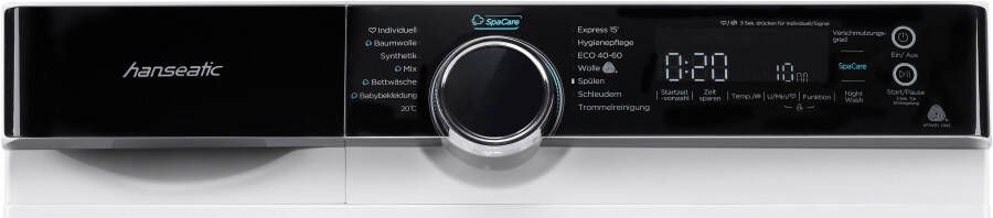 Hanseatic Wasmachine HWMK814B Nachtwasprogramma AquaStop stoomfunctie