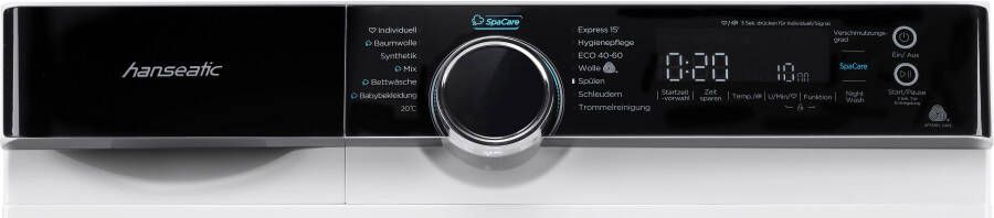 Hanseatic Wasmachine HWMK714A Automatische dosering nachtwasprogramma overloopbeveiliging stoomoptie