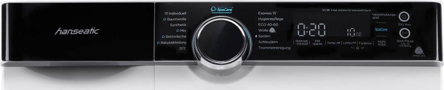 Hanseatic Wasmachine HWMK814A Automatische dosering nachtwasprogramma overloopbeveiliging stoomoptie