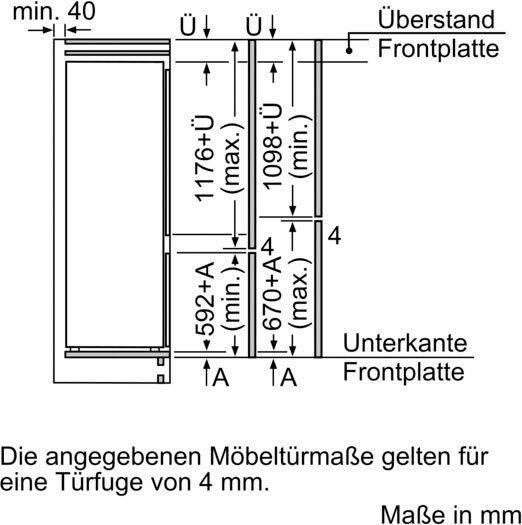 NEFF Inbouw koel-vriescombinatie KI5871SF0 177 2 cm x 54 1 cm