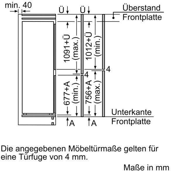NEFF Inbouw koel-vriescombinatie KI7861SF0 177 2 cm x 54 1 cm