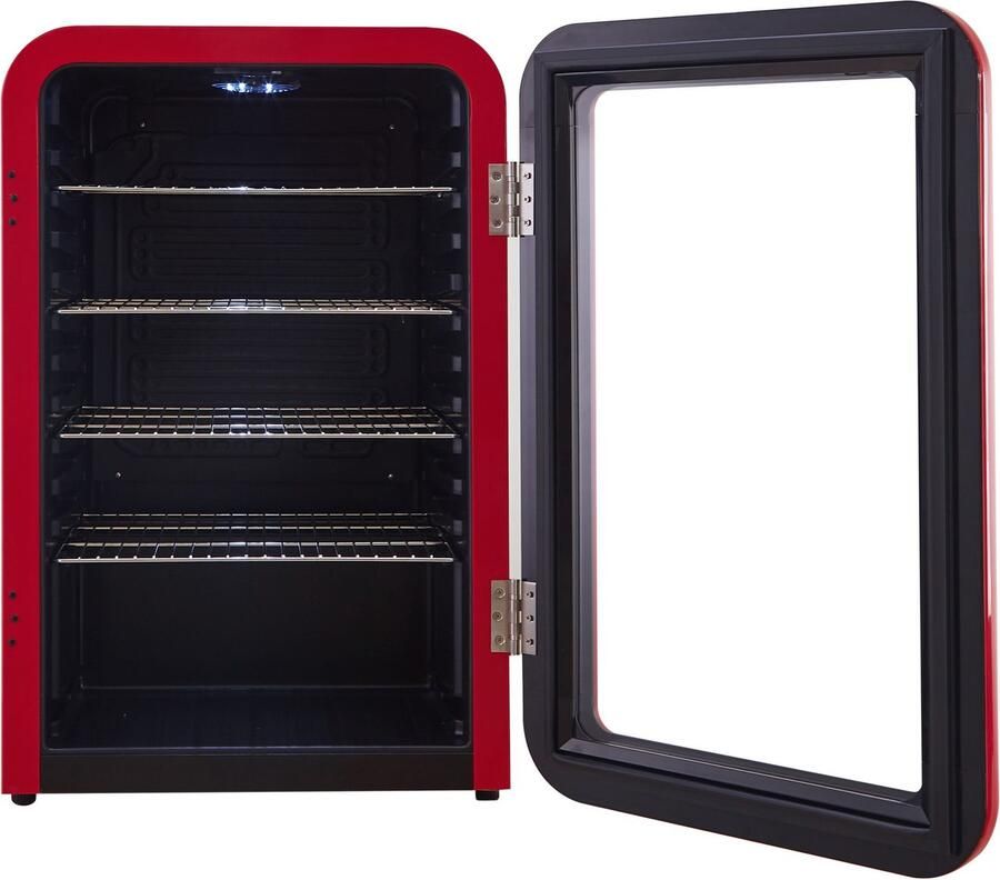 Hanseatic Drankenkoelkast HBC115ERRH red - Foto 2