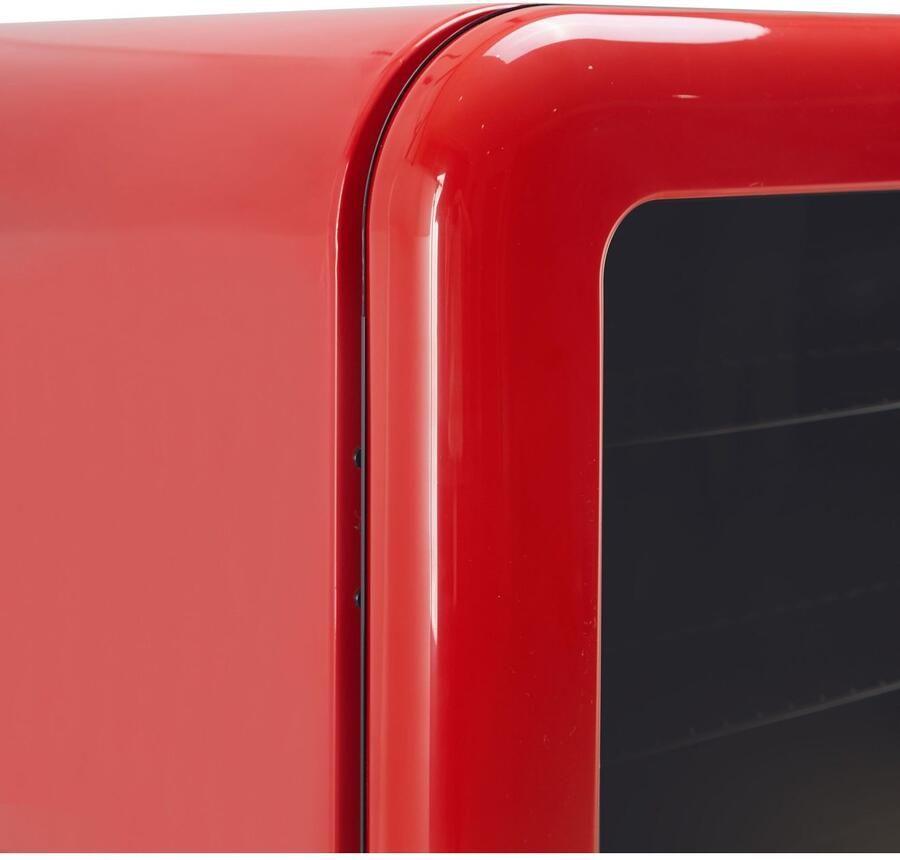 Hanseatic Drankenkoelkast HBC115ERRH red