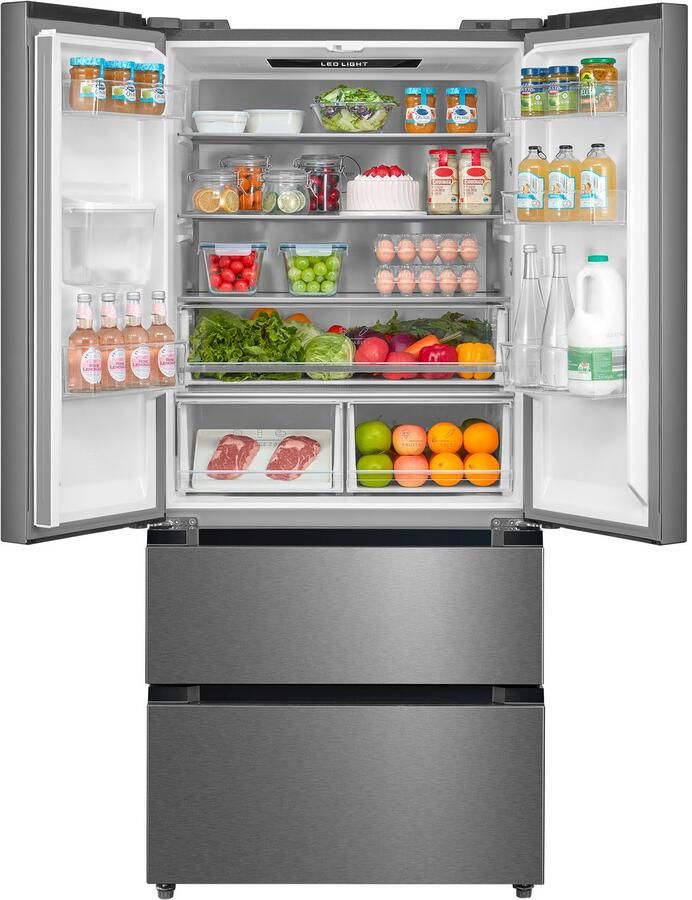 Hanseatic French door HFD18983CWDI Waterdispenser met watertank