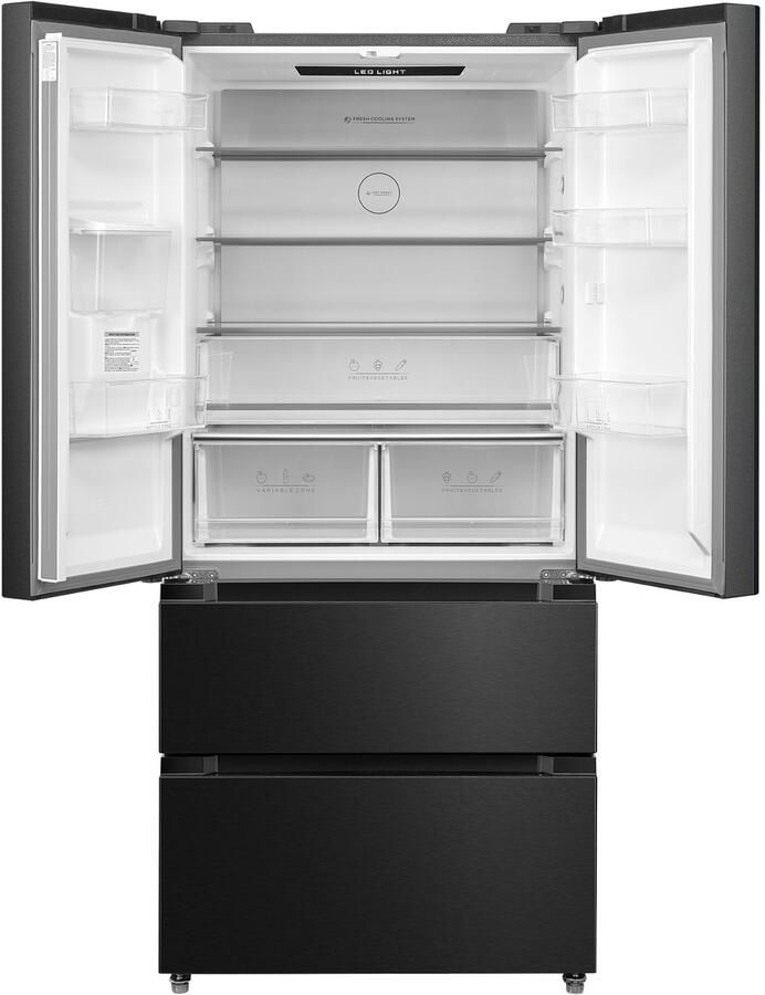 Hanseatic French door HFD18983CWDI Waterdispenser met watertank