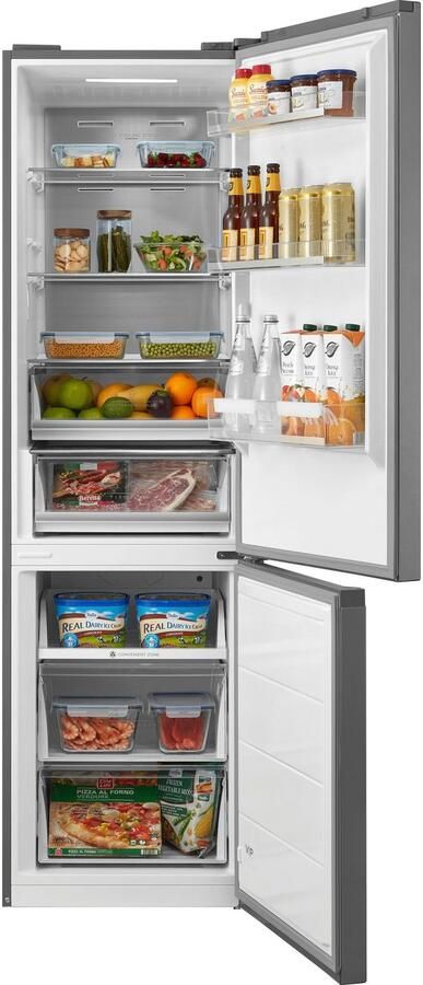 Hanseatic Koel-vriescombinatie HKGK20060ANFI NoFrost automatische ontdooiing QuickFreeze vakantiemodus display - Foto 14