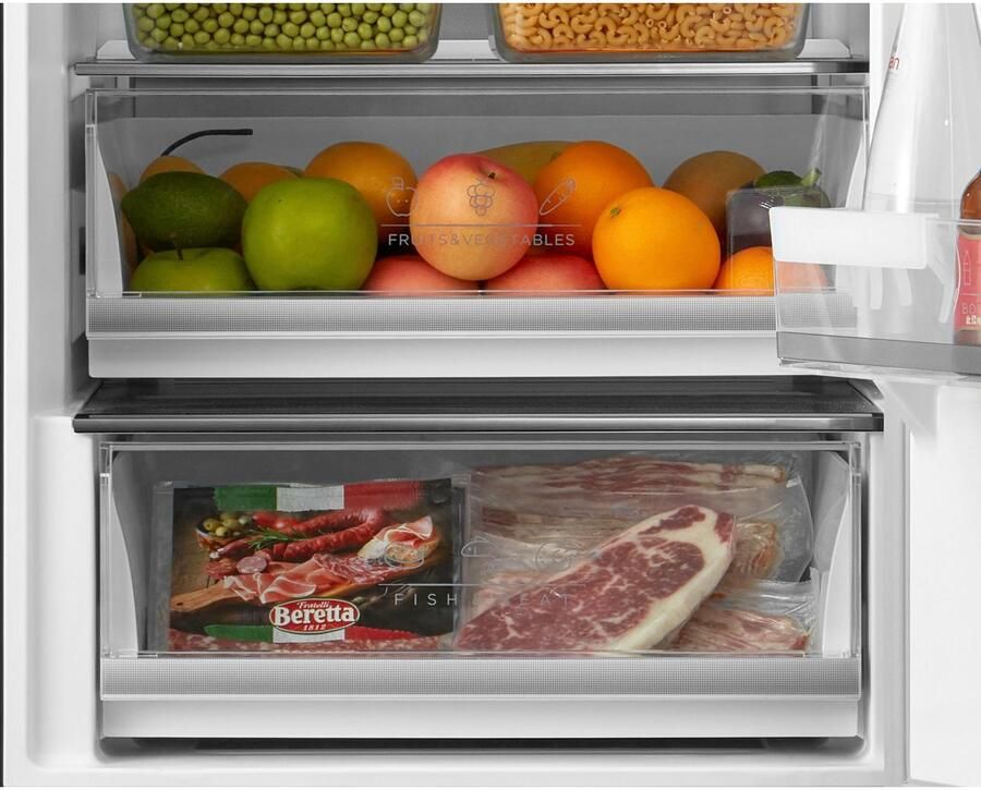 Hanseatic Koel-vriescombinatie HKGK20060ANFI NoFrost automatische ontdooiing QuickFreeze vakantiemodus display - Foto 2