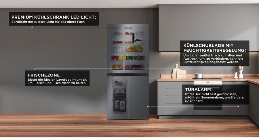 Hanseatic MultiDoor HCDC18080CI NoFrost display deuralarm - Foto 6