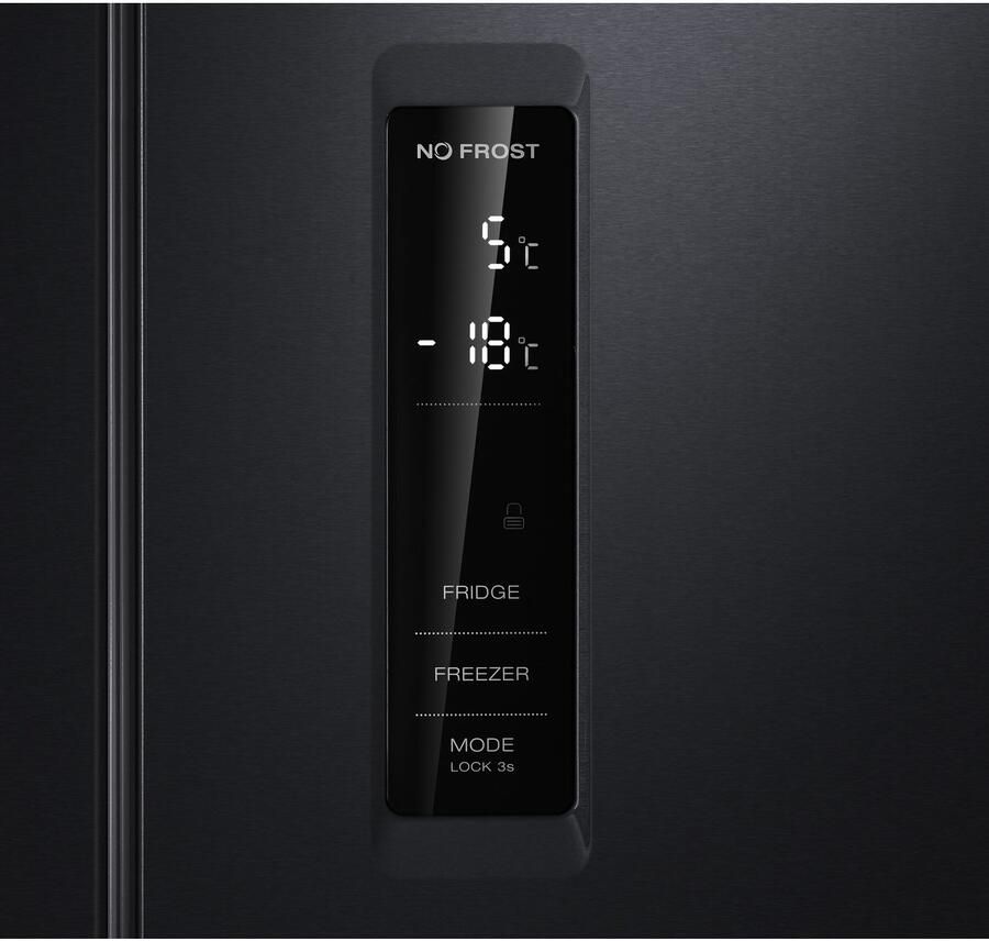 Hanseatic MultiDoor HCDC18080CWDI NoFrost waterdispenser display