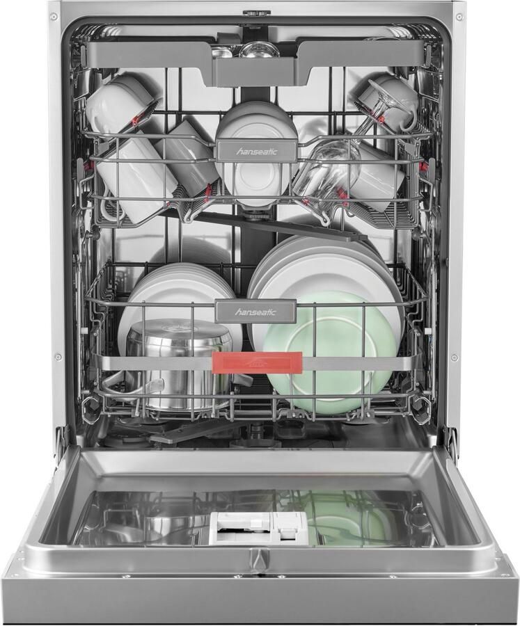 Hanseatic Onderbouwvaatwasser HGU6082B147931ES 82 cm x 60 cm Onderkorf met comfortabele heftechniek - Foto 6