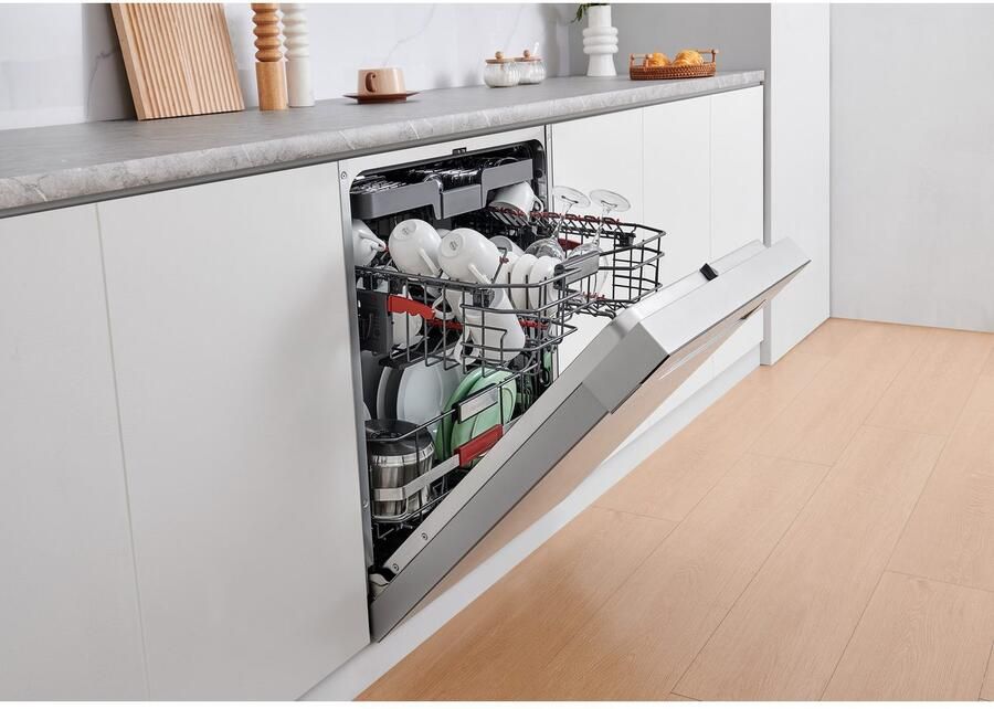 Hanseatic Onderbouwvaatwasser HGU6082B147931ES 82 cm x 60 cm Onderkorf met comfortabele heftechniek - Foto 12