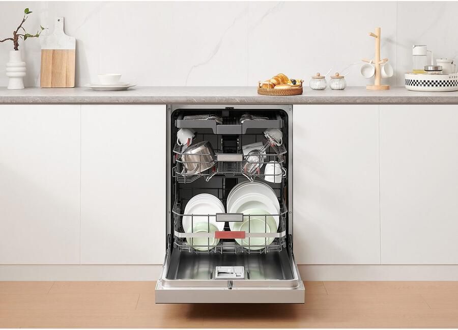 Hanseatic Onderbouwvaatwasser HGU6082B147931ES 82 cm x 60 cm Onderkorf met comfortabele heftechniek - Foto 11