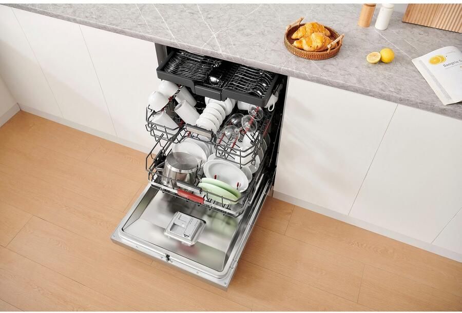 Hanseatic Onderbouwvaatwasser HGU6082B147931ES 82 cm x 60 cm Onderkorf met comfortabele heftechniek - Foto 13