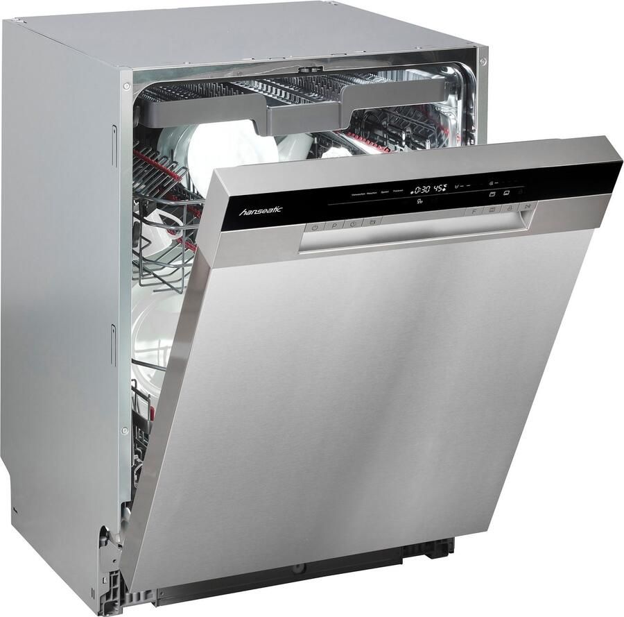 Hanseatic Onderbouwvaatwasser HGU6082B147931ES 82 cm x 60 cm Onderkorf met comfortabele heftechniek