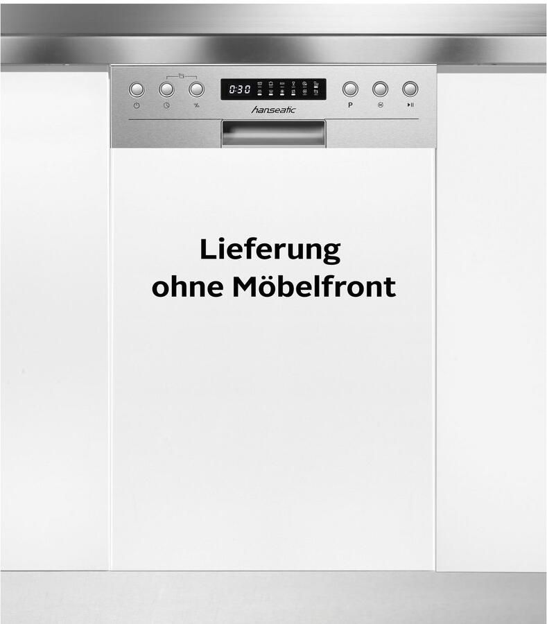Hanseatic Semi-geïntegreerde vaatwasser HGTI4582C10J7710DS 81 5 cm x 44 8 cm