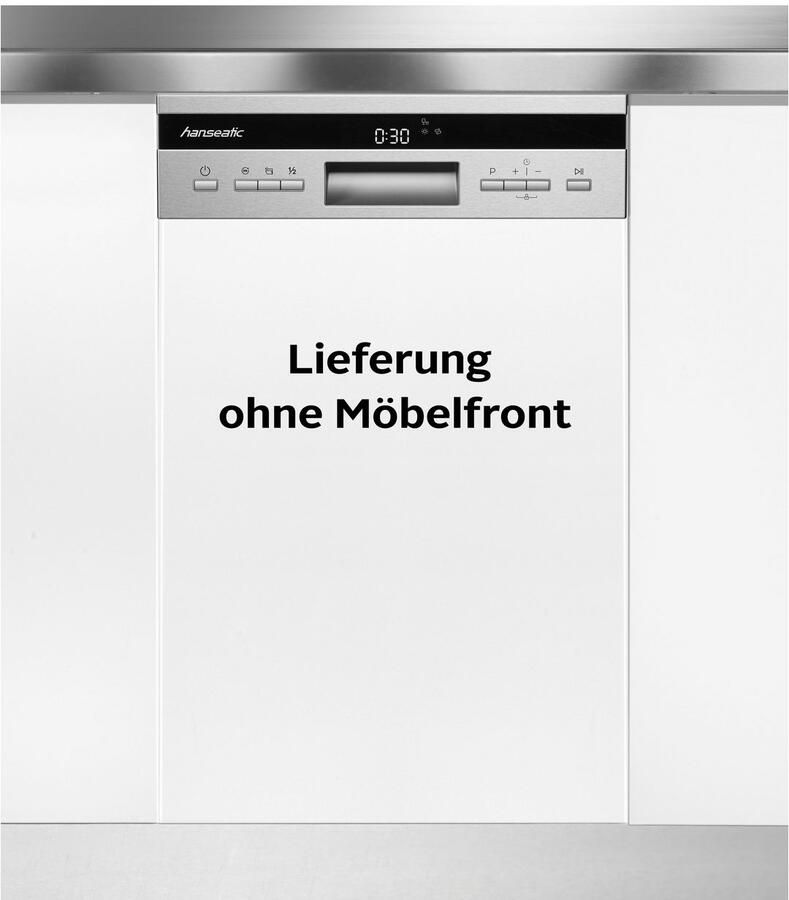 Hanseatic Semi-geïntegreerde vaatwasser HGTI4582D10J7736ES 81 5 cm x 44 8 cm