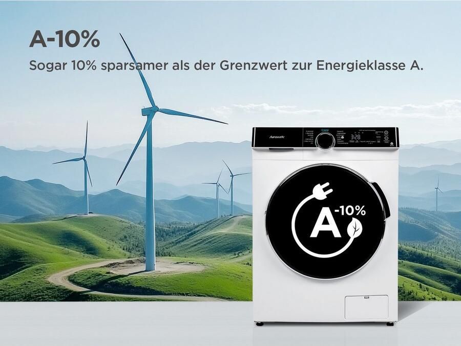 Hanseatic Wasmachine HWMK814A1 Night Wash - Foto 3