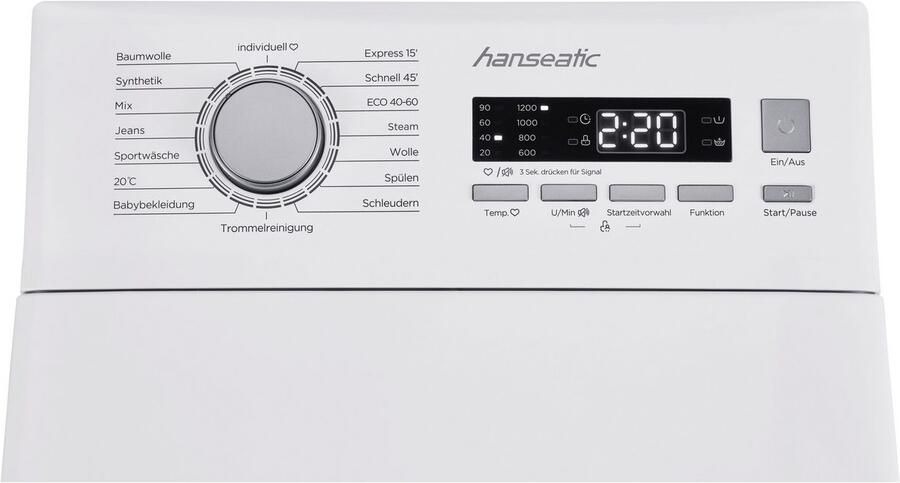 Hanseatic Wasmachine toplader HTW712C 7 kg - Foto 8