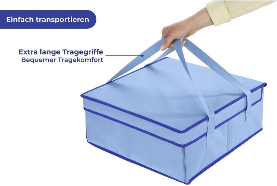 Maximex Koeltas Blauw Transporttas met isolatielaag voor taarten koude en warme gerechten - Foto 8