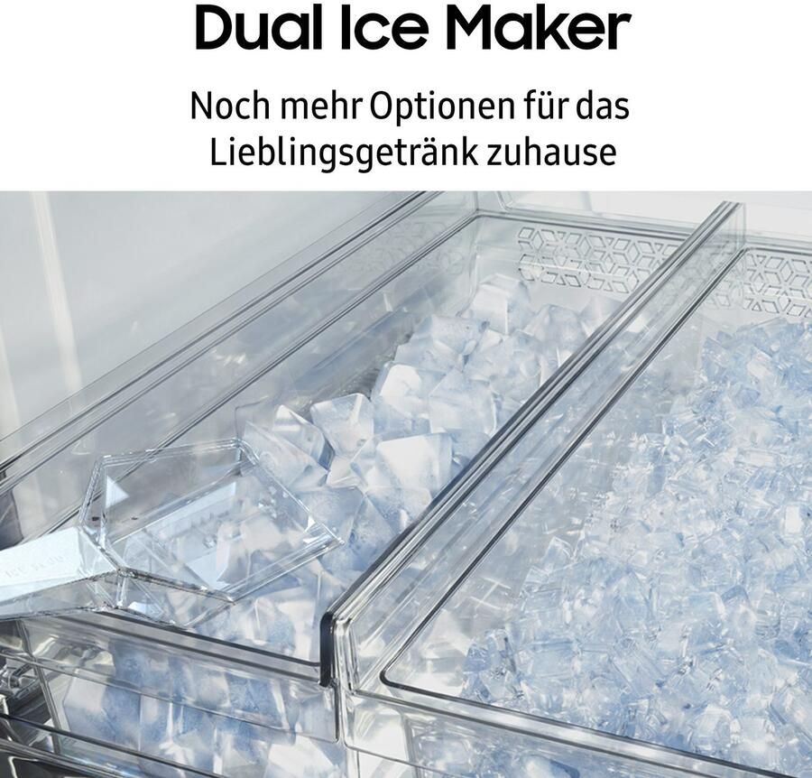 Samsung RF65DG9H0EB1 Amerikaanse koelkast French door Zwart Touch screen LED Op de deur - Foto 2