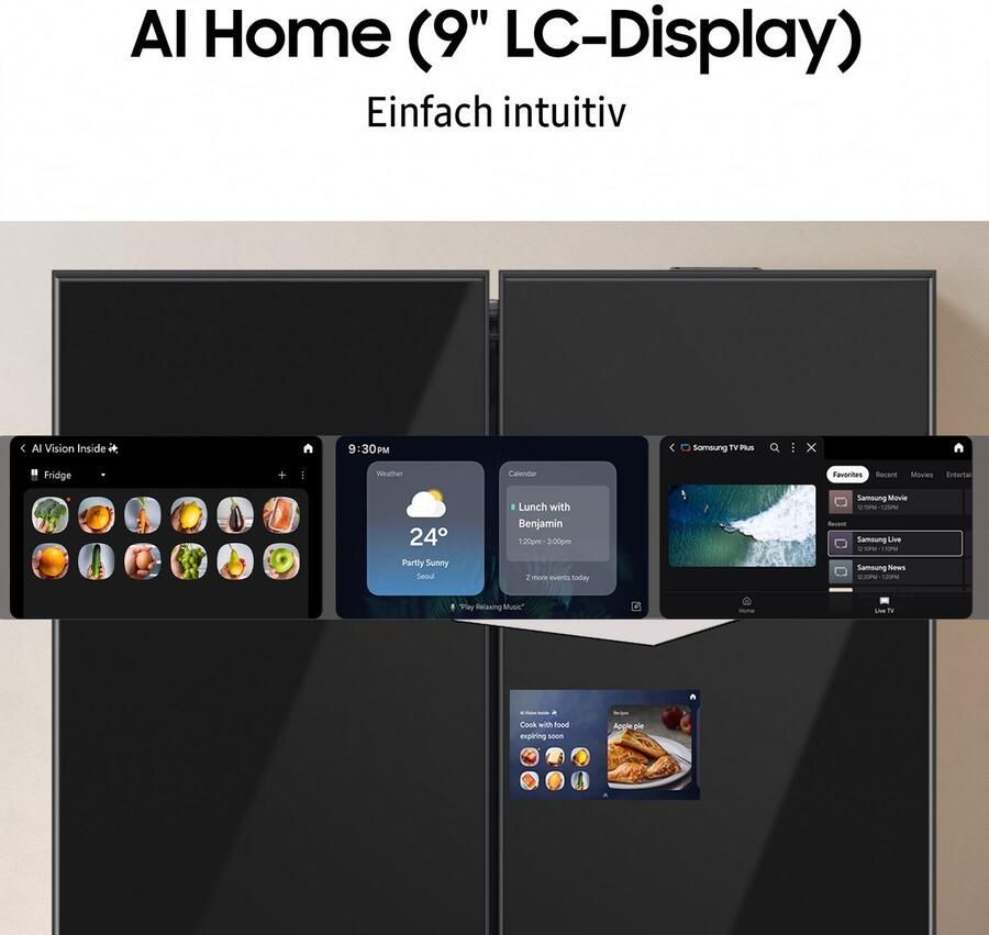 Samsung RM90F67CECEF AI Home koelkast 9-serie (654L) Clean Black Wifi - Foto 8