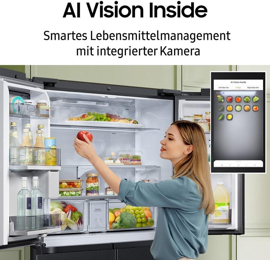Samsung RM90F67CECEF AI Home koelkast 9-serie (654L) Clean Black Wifi - Foto 5