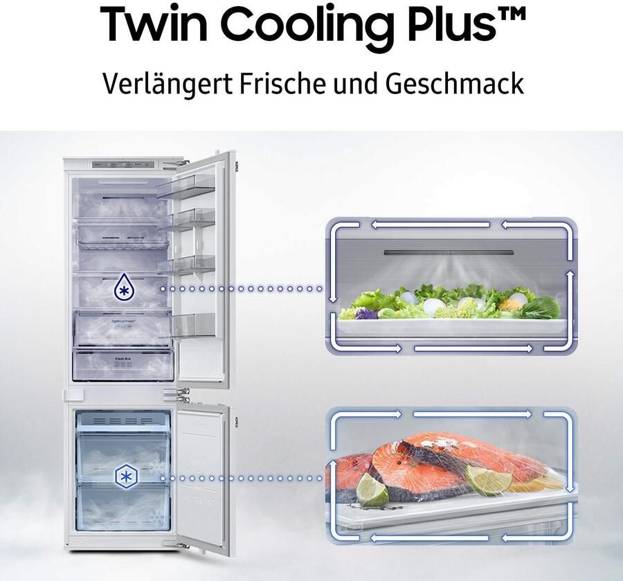 Samsung Inbouw koel-vriescombinatie BRB80F26BDFO 177 5 cm x 54 cm Twin Cooling Plusᵀᴹ verlengt frisheid en smaak - Foto 7