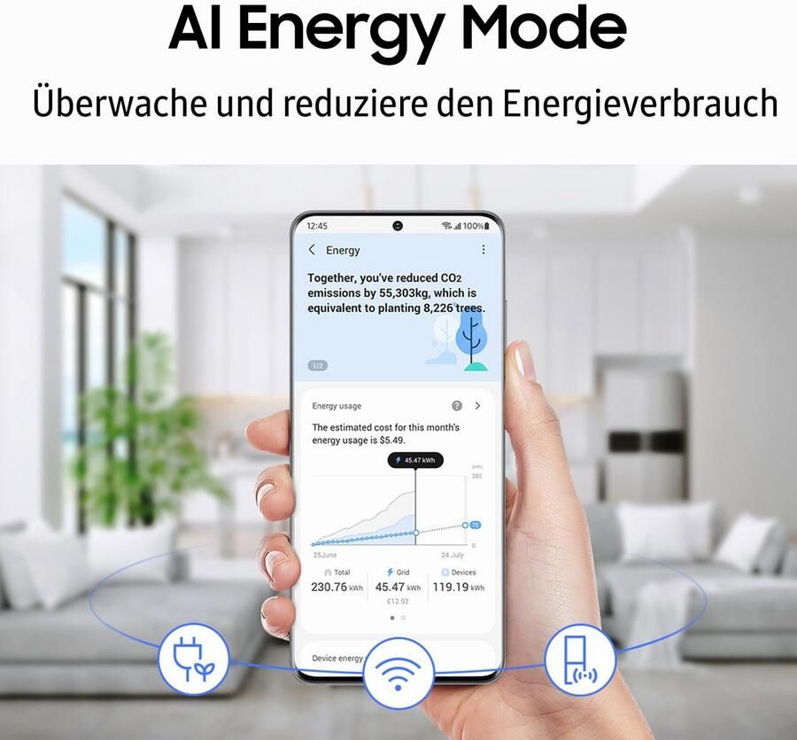 Samsung RF65DG9H0EB1 Amerikaanse koelkast French door Zwart Touch screen LED Op de deur - Foto 10