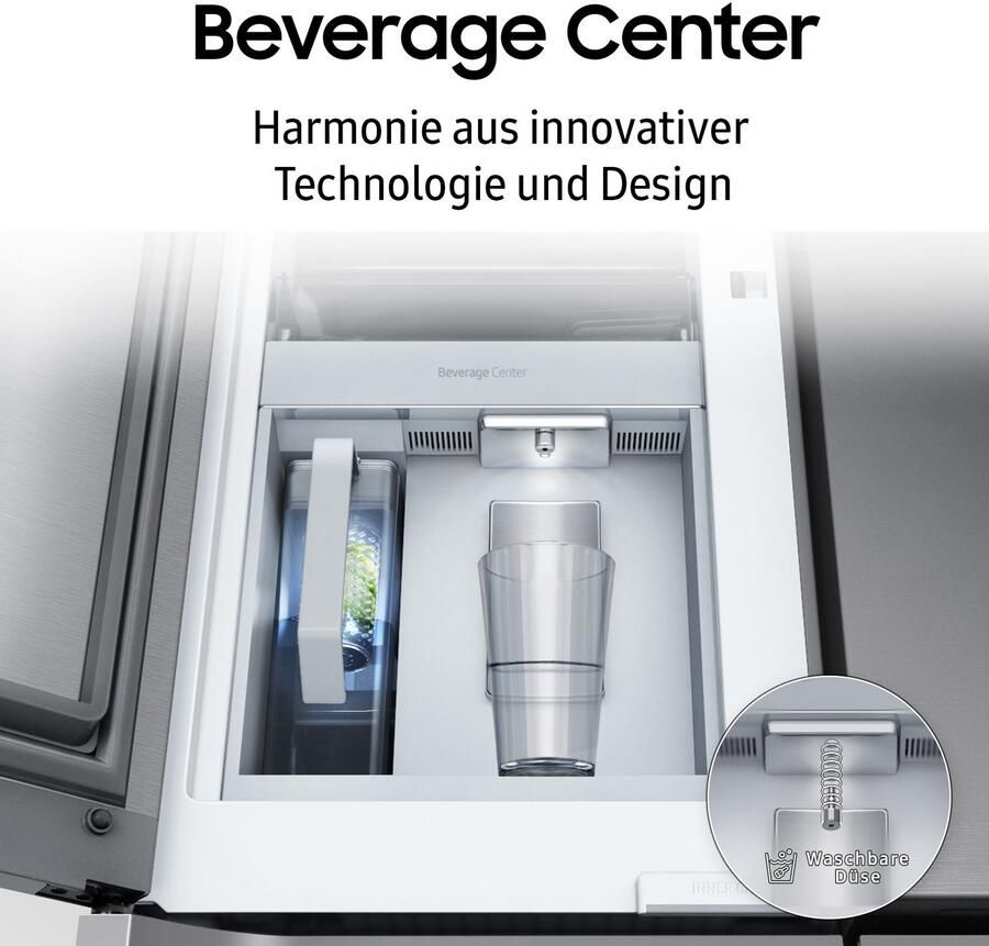 Samsung RF65DG9H0EB1 Amerikaanse koelkast French door Zwart Touch screen LED Op de deur - Foto 3