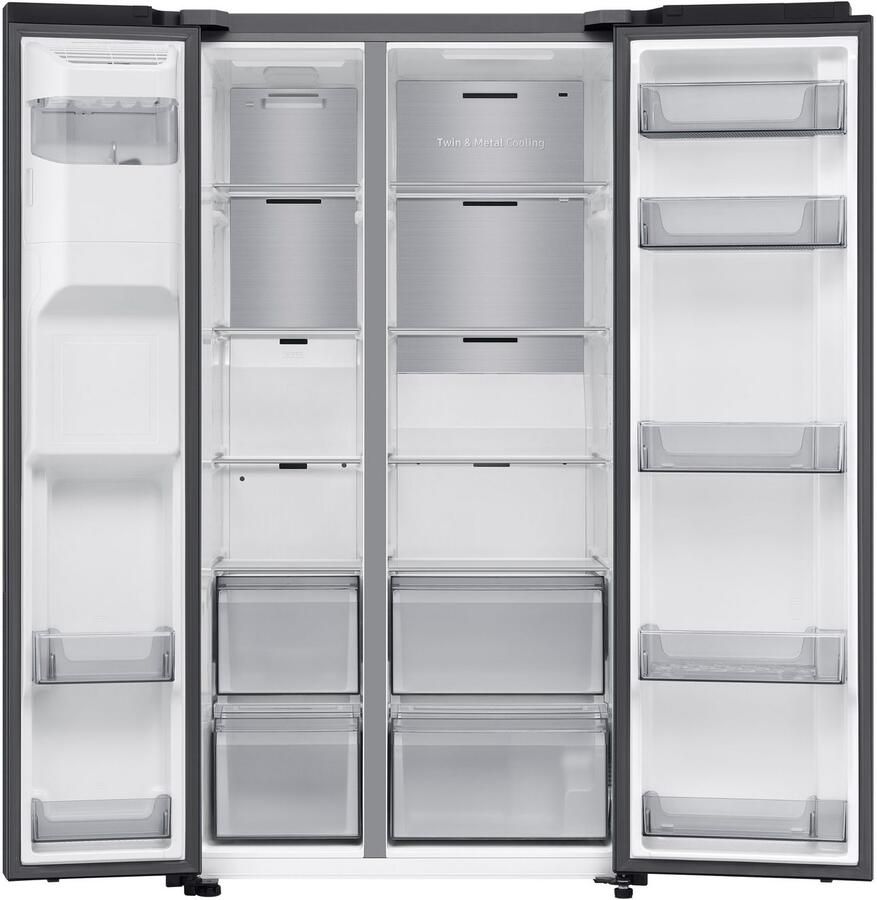 Samsung RS70F66KBFEF Amerikaanse koelkast 7 serie Zwart Inox Wifi