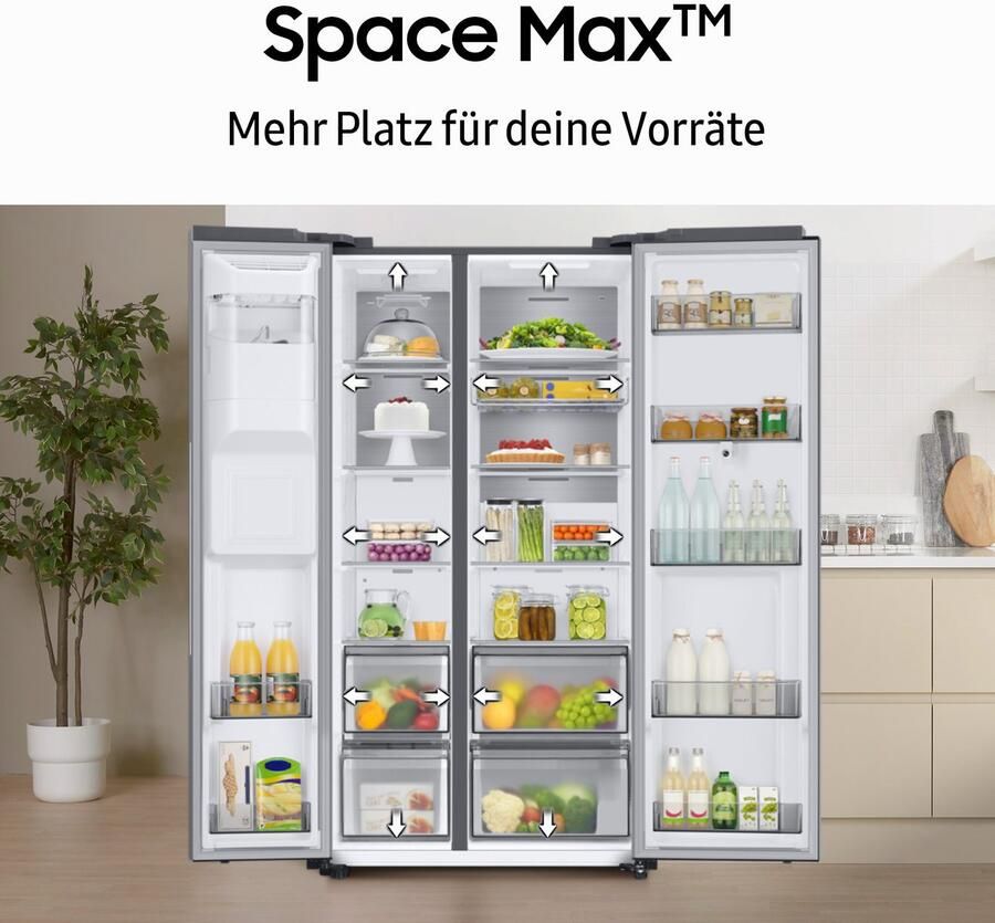 Samsung Amerikaanse koelkast 8-serie (634L) Zwart (mat) Wifi - Foto 9