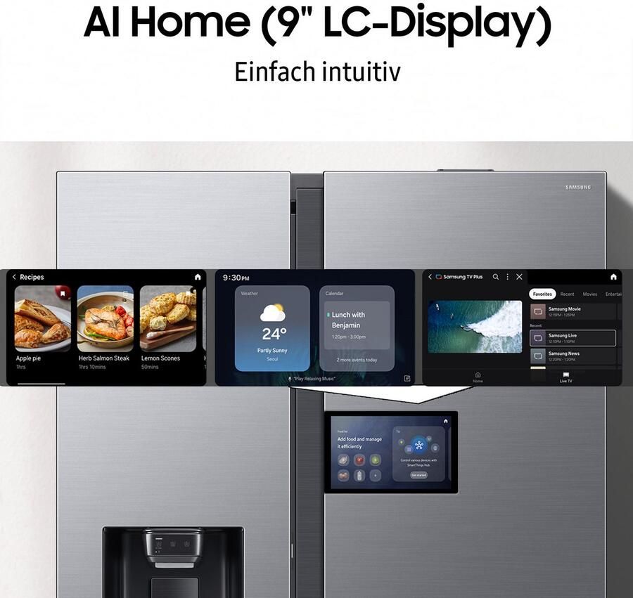 Samsung Side-by-side RS90F65EDF Separate temperatuurregeling voor koel- en vriesgedeelte - Foto 5