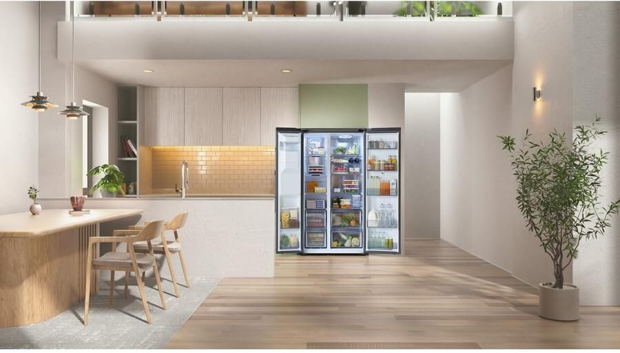 Samsung Series 9 RS90F67BEF Vrijstaand Amerikaanse deur Zwart 2 deur(en) Premium Black Steel 36 64 - Foto 8
