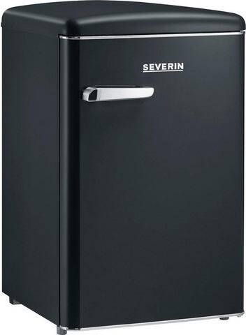 Severin RKS 8832 Retro Tafelmodel koelkast Mat Zwart