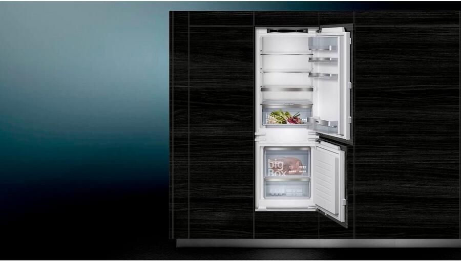 Siemens KI77SADE0 iQ500 Inbouw Koel-vriescombinatie 157.8 x 55.8 cm Vlakscharnier hyperFresh Plus: Fruit en groenten blijven Led verlichting langer vers superKoelen: snel koelen van verse en - Foto 8