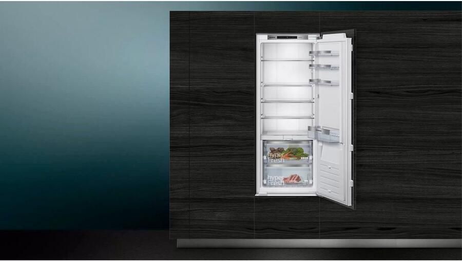 Siemens KI51FADE0 iQ700 Inbouwkoelkast 139.7 cm x 55.8 cm Vlakscharnier hyperFresh Premium 0 °C: De beste omgeving voor al je versen Led verlichting - Foto 8