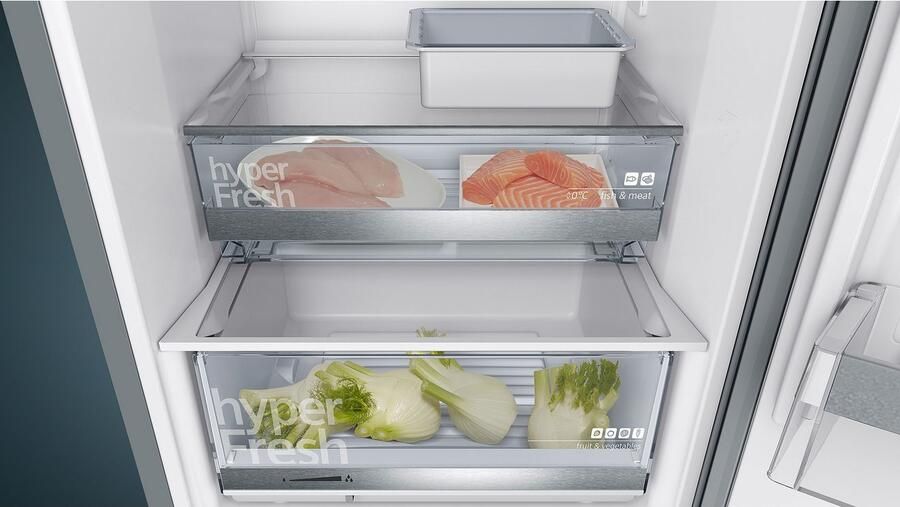 Siemens KG39E8XBA iQ500 Koel-vriescombinatie Gesborsteld zwart staal anti-fingerprint Energielabel B - Foto 9