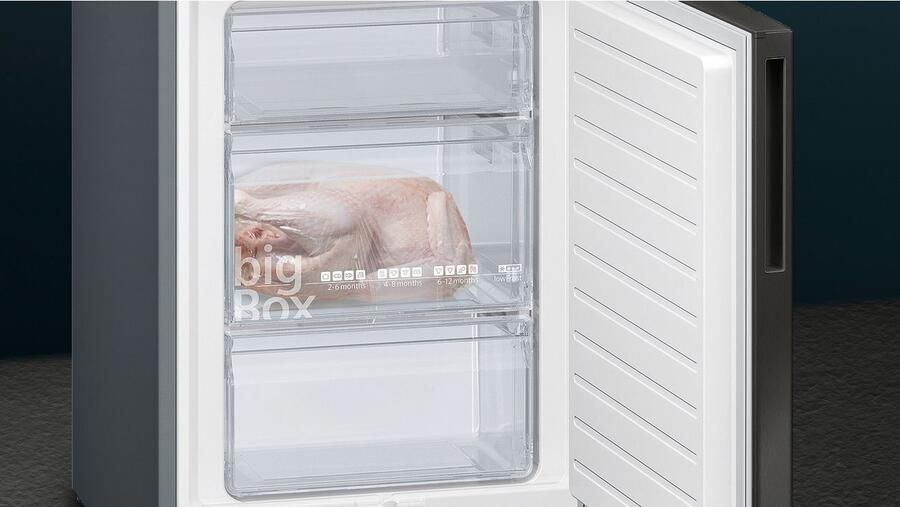 Siemens KG39E8XBA iQ500 Koel-vriescombinatie Gesborsteld zwart staal anti-fingerprint Energielabel B - Foto 8