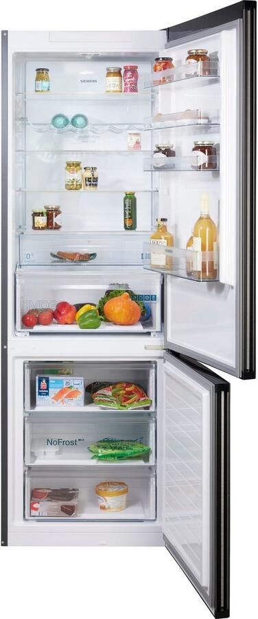 Siemens KG49NXXCF iQ300 Koel-vriescombinatie Energielabel C – Extra breed Total No Frost: Nooit meer ontdooien hyperFresh 0°C: meer ruimte voor groente en fruit Zwart - Foto 20