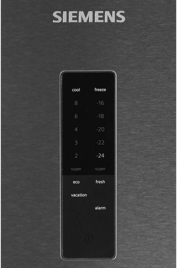 Siemens KG49NXXCF iQ300 Koel-vriescombinatie Energielabel C – Extra breed Total No Frost: Nooit meer ontdooien hyperFresh 0°C: meer ruimte voor groente en fruit Zwart - Foto 15