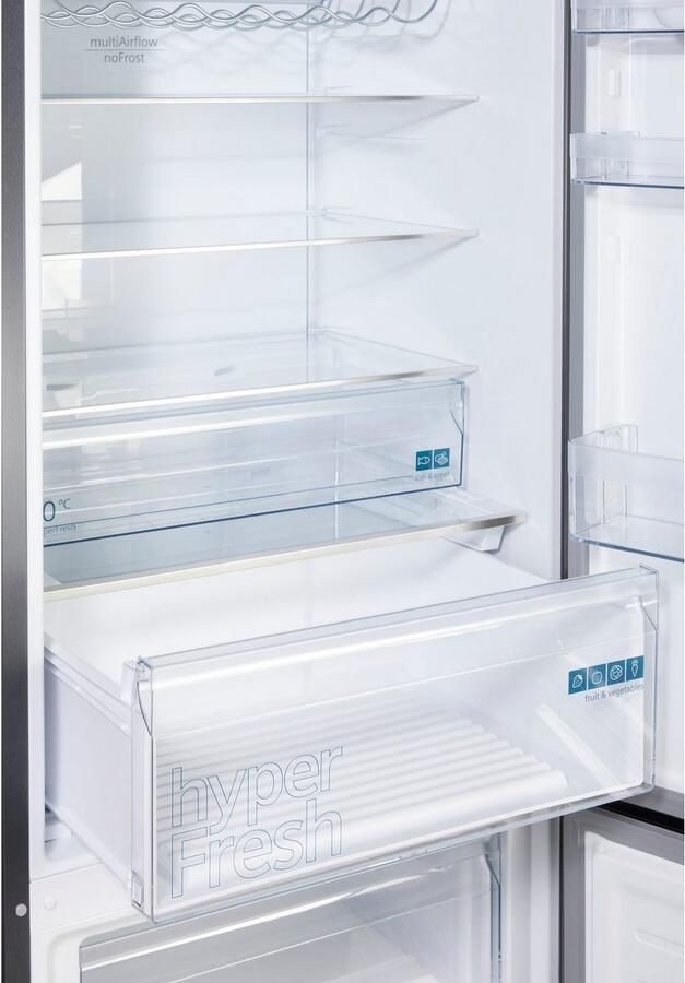 Siemens KG49NXXCF iQ300 Koel-vriescombinatie Energielabel C – Extra breed Total No Frost: Nooit meer ontdooien hyperFresh 0°C: meer ruimte voor groente en fruit Zwart - Foto 13