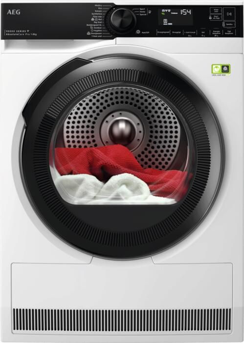 AEG TR968V4C 9000X AbsoluteCare Pro Warmtepomp droger Energielabel A 8 kg