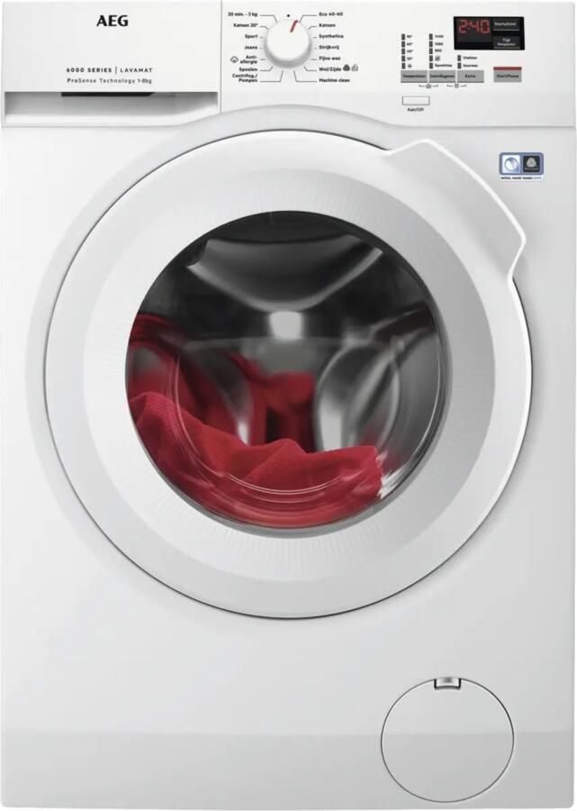 AEG LF6KIEL 6000 serie ProSense Wasmachine 8kg 1400 rpm