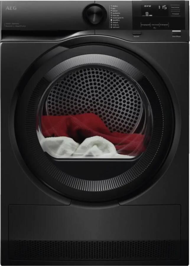 AEG TE7ONYX 7000 serie SensiDry Warmtepomp droger Energielabel C 8 kg