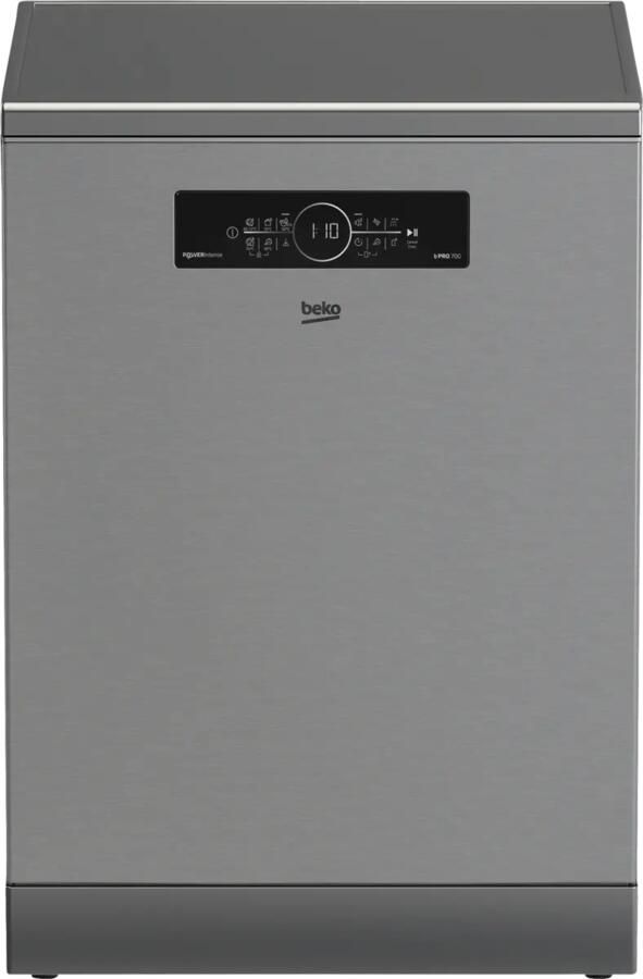 Beko BDFN36561XP PowerIntense Selective Line Vrijstaande vaatwasser Grijs