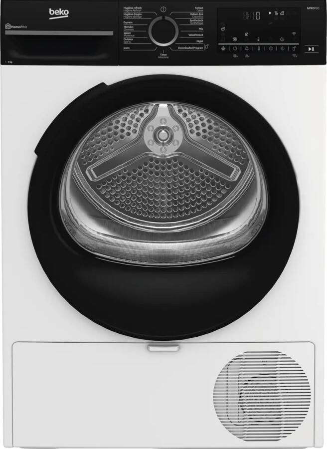 Beko BM3T3924W Wasdroger Warmtepompdroger 9 kg Energielabel B