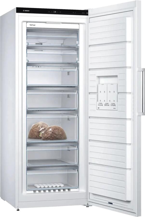 Bosch GSN54DWCV Serie 6 176 x 70 Vrijstaande Vriezer Vrieskast No Frost Nooit meer ontdooien Wit