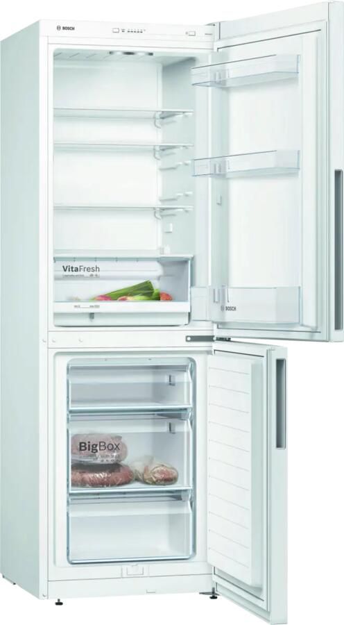 Bosch KGV332WEA Serie 4 Koelkast Koel-vriescombinatie 176 cm x 60 cm Wit Groente en fruit blijven langer vers in de VitaFresh lade